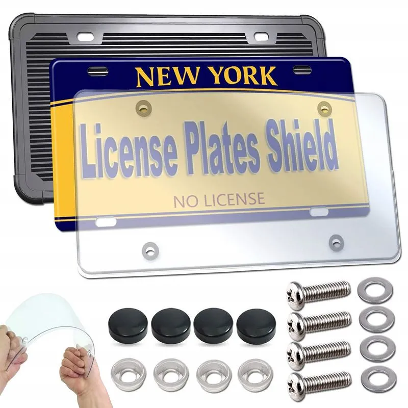 Şeffaf Kapaklı Plaka Çerçevesi