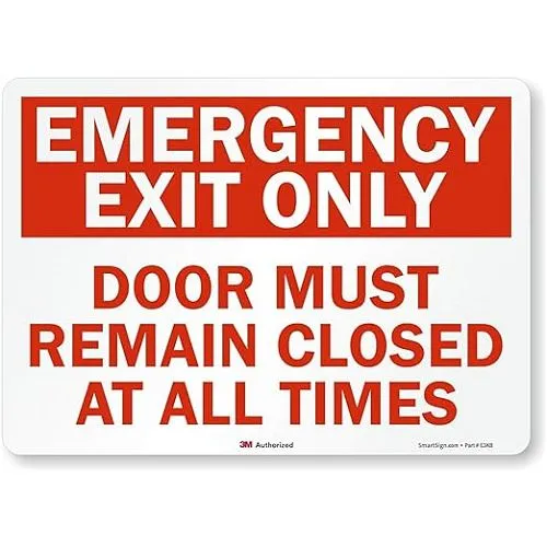 Suya Dayanıklı Acil Çıkış Levhaları