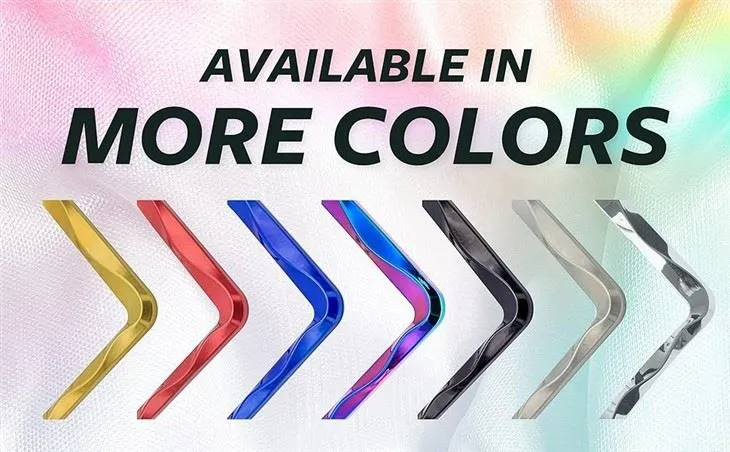 3D Curly Wave Pattern Chrome License Plate Frame From Pure Zinc Alloy Metal